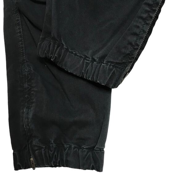 Nili Lotan Charcoal Black Lace up Waist Ankle Zip Jogger Pants Womens Size 0 - Picture 5 of 11